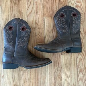 Men's Brown Leather Cowboy Boots
